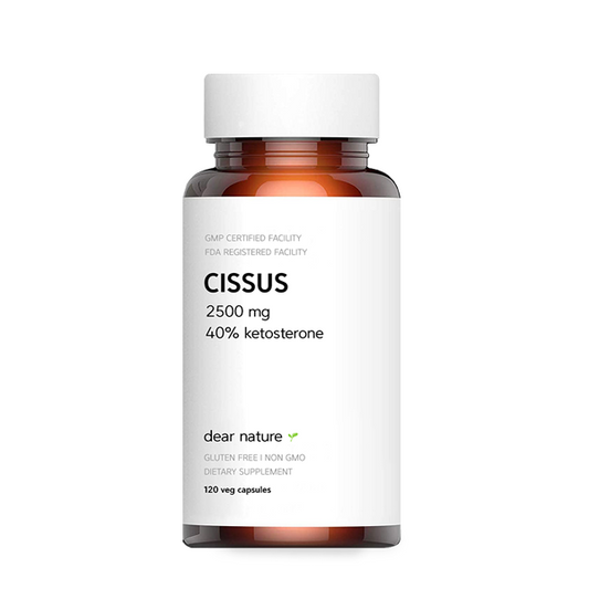 Dear Nature Cissus Extract [Premium] 2500mg w/ 40% keto. 120 caps